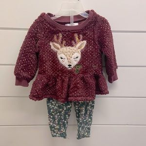 Baby girl Christmas outfit